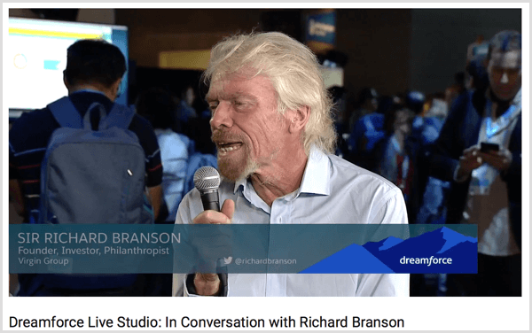 primer intervjuja dreamforce Richarda Bransona