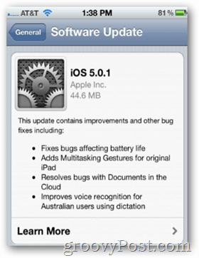 Apple izdaja iOS 5.0.1 z mešanimi reakcijami