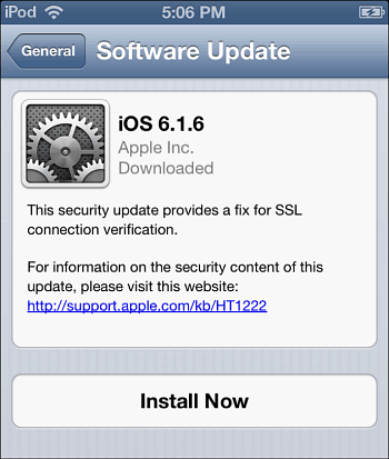 Ste že posodobili svoj iPhone in iPad? IOS 7.0.6