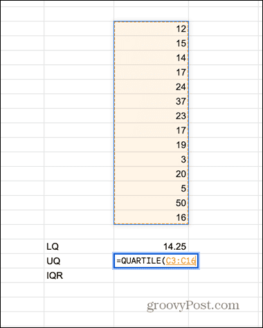 google sheets izberite podatke