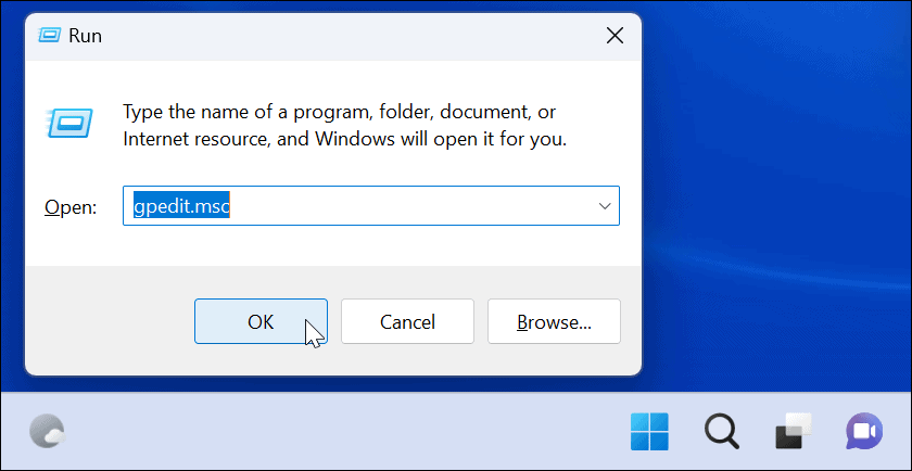 gpedit uporabnikom blokira nastavitve v sistemu Windows 11