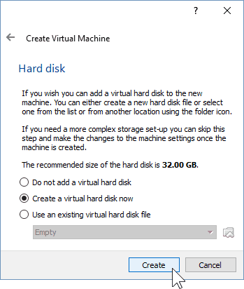 04 Določite velikost trdega diska (namestitev sistema Windows 10)