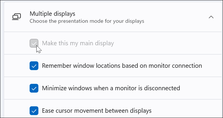 premaknite opravilno vrstico na drugi monitor v sistemu Windows 11