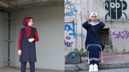 Mornarsko modra oblačila v oblačilih hidžaba