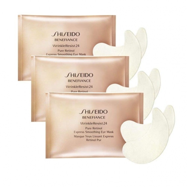 Resist24 Pure Retinol Express gladeča maska ​​za oči Shiseido Benefiance Wrinkle