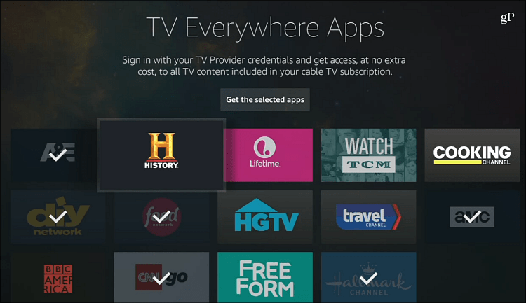 TV povsod aplikacije
