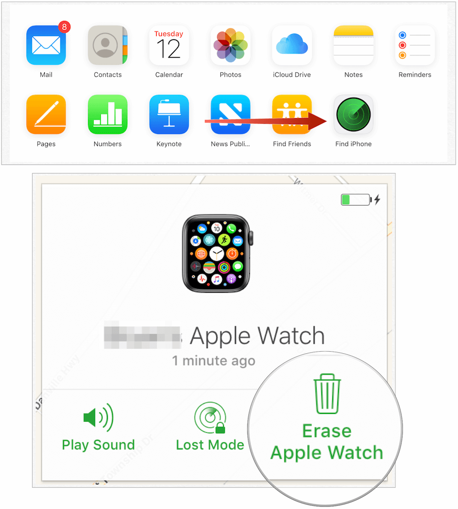 odstranite Apple Watch