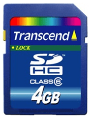 Transcend SDHC varnostna digitalna pomnilniška kartica 4 GB