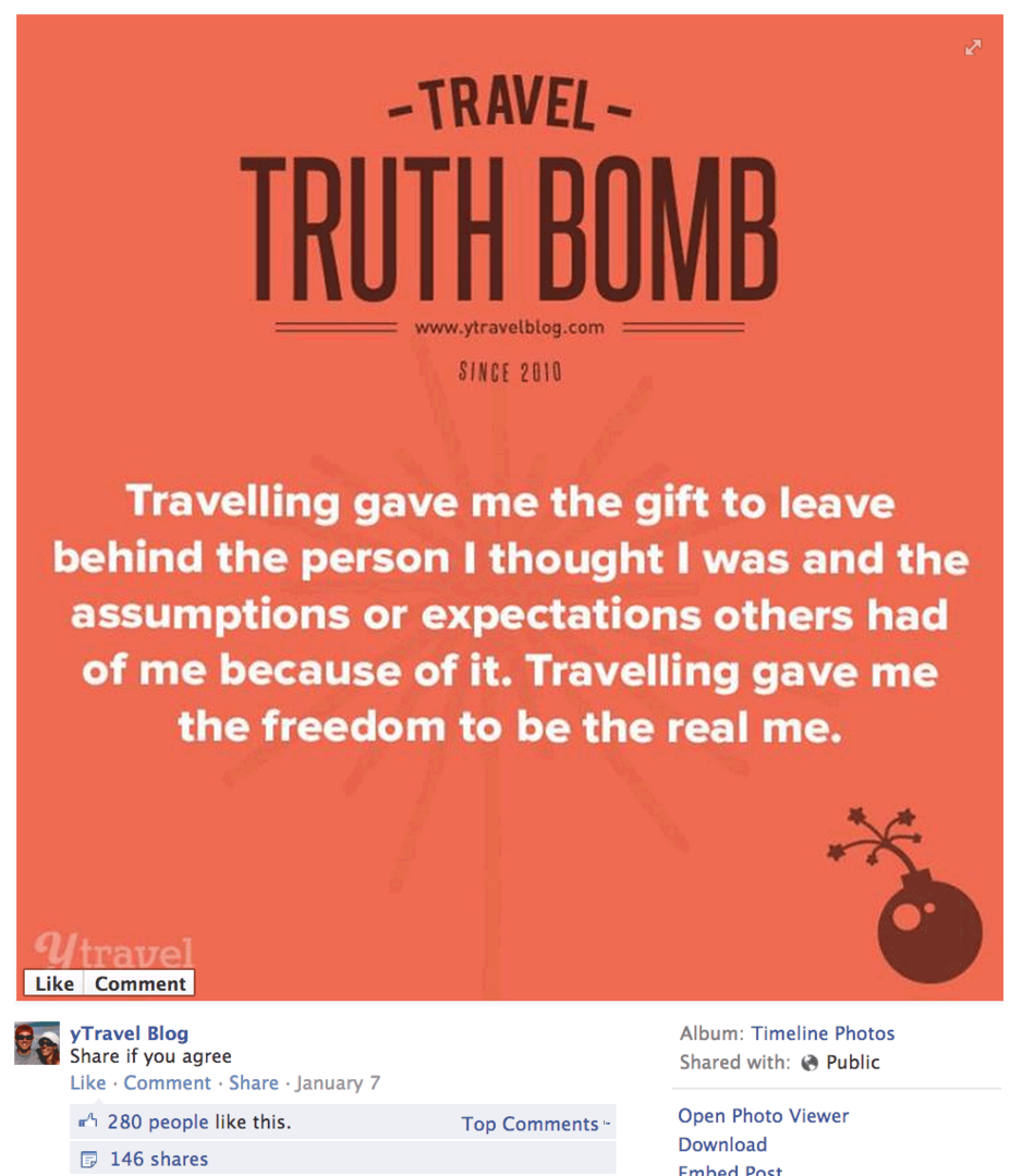 potovalna resnica bomba