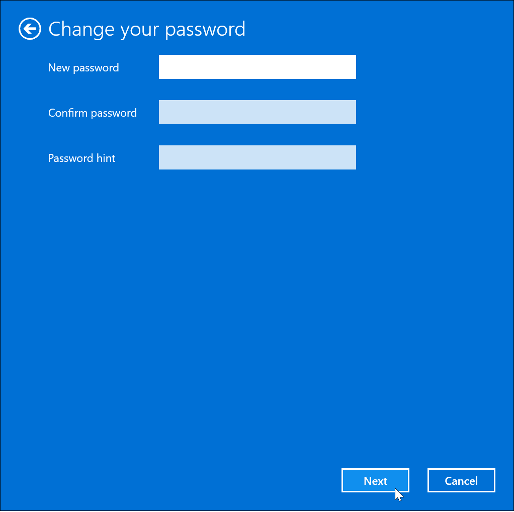 Odstranite svoje geslo v sistemu Windows 11