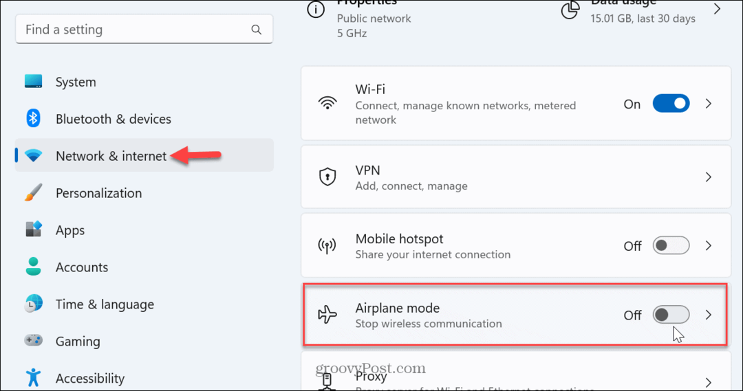 Kako popraviti, da se Wi-Fi ne prikaže v sistemu Windows 11