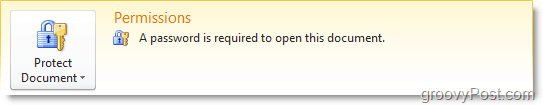 dokument Office 2010 zdaj zahteva geslo, da se odpre