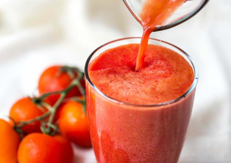 kozarec paradižnikovega soka očisti vnetje v telesu