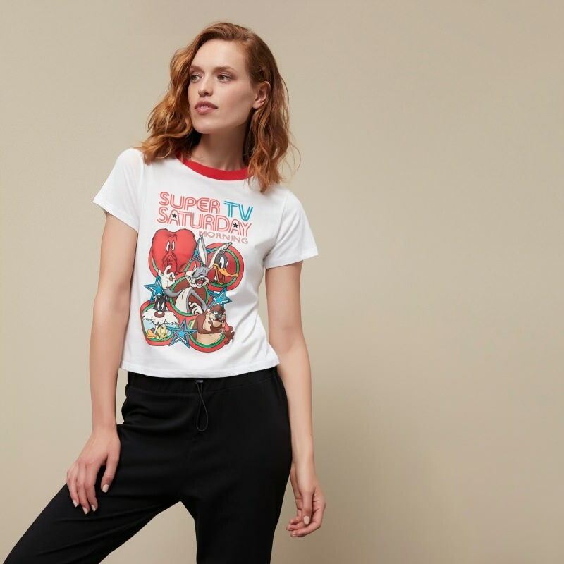 Najbolj elegantni modeli majic Looney Tunes z majicami! Tiskani modeli majic