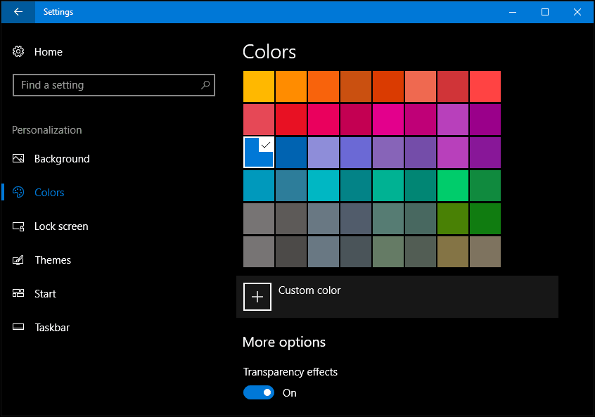 Kako spremeniti barvo in videz v Windows 10 Creators Update