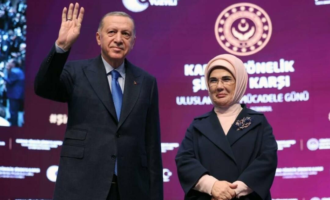 Posebno sporočilo prve dame Erdoğan ob mednarodnem dnevu boja proti nasilju nad ženskami!