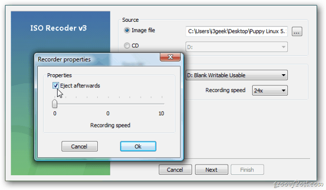 Windows Vista in XP: Zapišite ISO sliko na disk