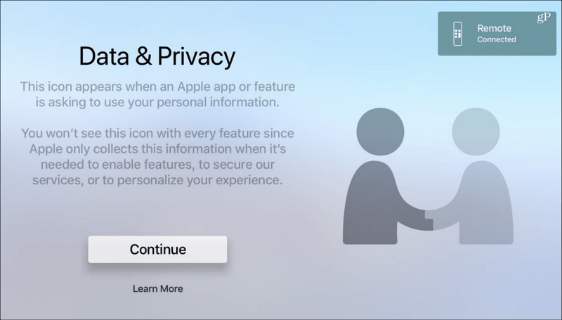 Podatki in zasebnost tvOS Apple TV
