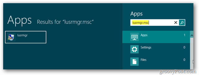 Windows 8: Omogoči vgrajen skrbniški račun
