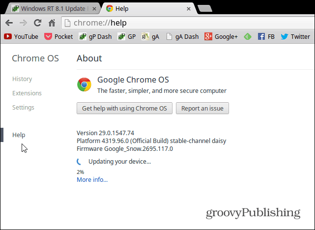Kako ročno posodobiti Google Chromebook