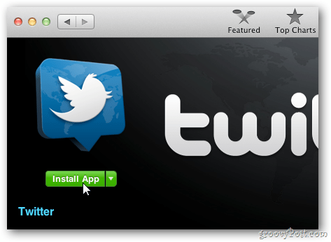 Uradna aplikacija za OS X Twitter