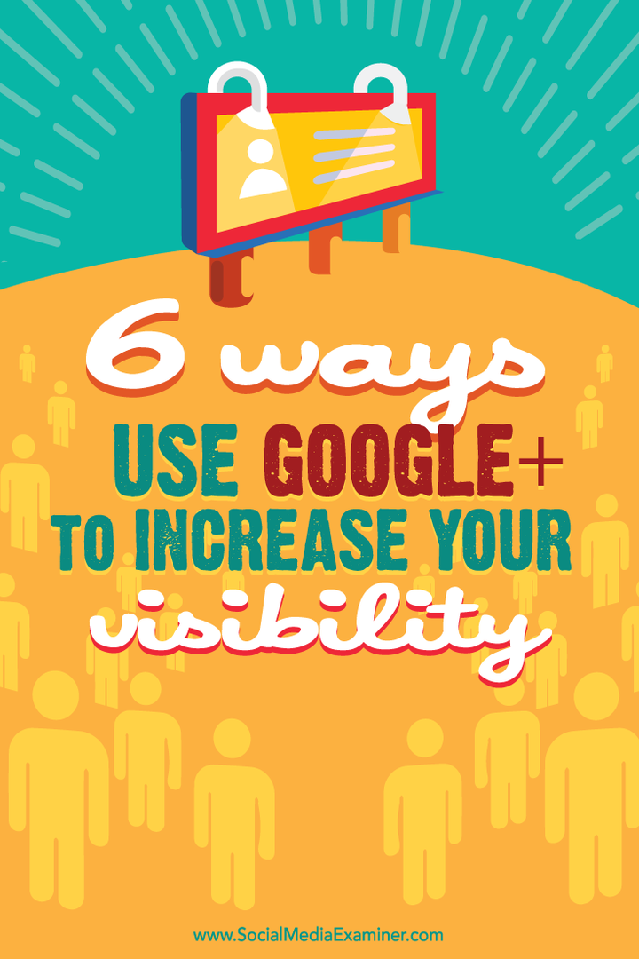 kako uporabiti google + za izboljšanje vidljivosti