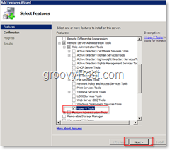 Omogoči funkcijo orodij Hyper-V v sistemu Windows Server 2008