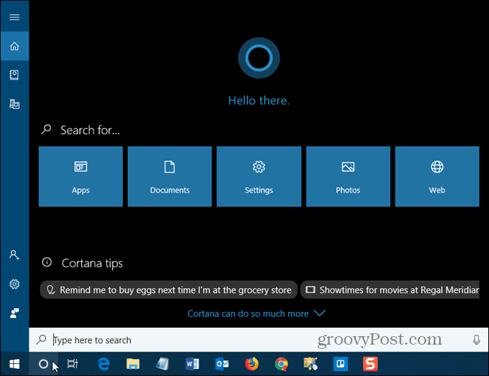 Cortana v sistemu Windows 10