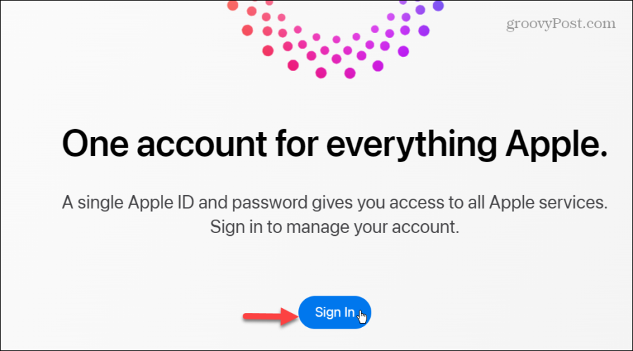 Prijavite se v svoj račun Apple z geslom 