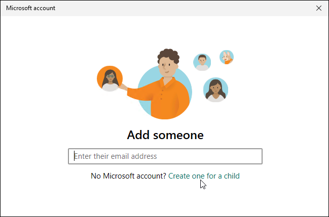 ustvarite račun za otrokovo nastavitev starševskega nadzora v sistemu Windows 11