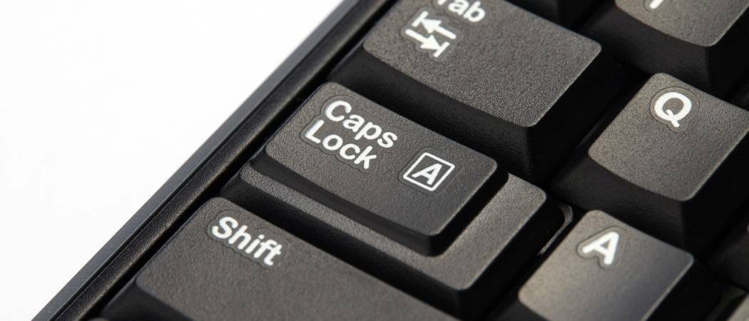 Kako uporabiti tipko Shift za onemogočanje Caps Lock