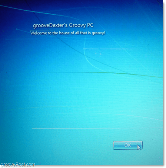 Pravno obvestilo o zagonu sistema Windows 7