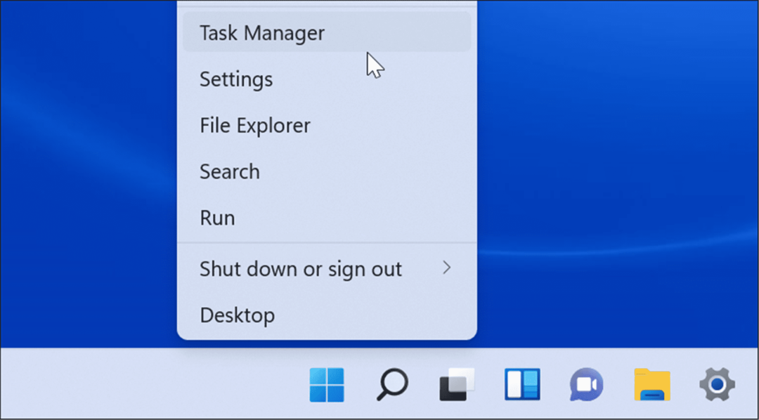 Odprite upravitelja opravil v sistemu Windows 11