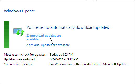 Popravite sistem Windows Update visi ali upočasni sistem Windows 7
