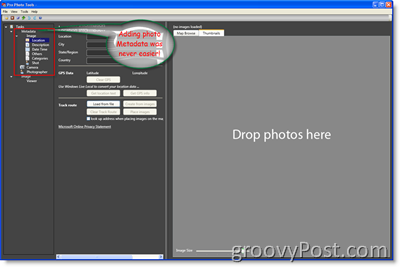Metapodatki o Microsoft Pro Photo Tools:: groovyPost.com