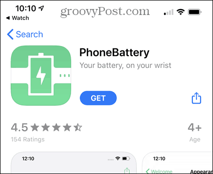Namestite aplikacijo PhoneBattery iz App Store