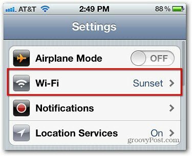 Apple iOS: Nehajte motiti obvestila o WiFi PopUp