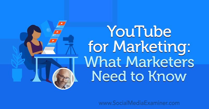 YouTube za trženje: kaj morajo tržniki vedeti, vključno z vpogledi Nicka Nimmina v podcastu Social Media Marketing.