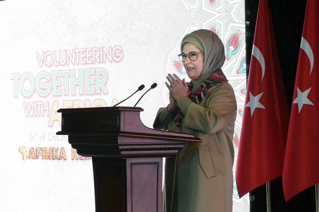 Emine Erdogan je imela govor v programu Afriškega združenja hiš