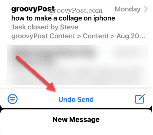 Prekliči pošiljanje e-pošte v napravi iPhone ali iPad