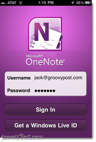 OneNote za iPhone (brez Microsofta)