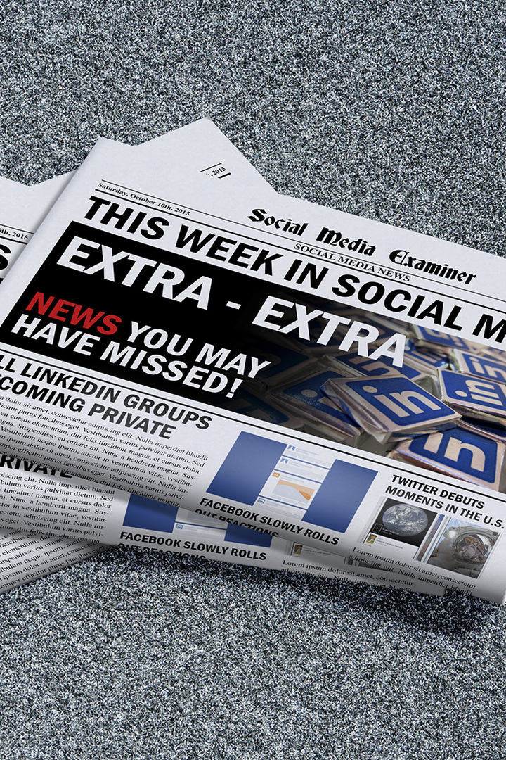 tedenske novice izpraševalca družbenih omrežij 10. oktober 2015