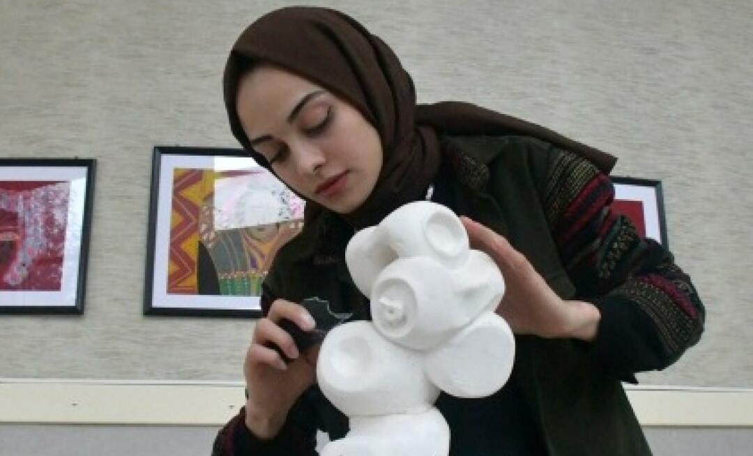 Priznanje Ministrstva za kulturo Emine Erdağ, ki je svojo pot začela s slikarstvom in nadaljevala s kiparstvom!
