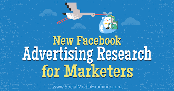 Nova raziskava oglaševanja na Facebooku za tržnike, avtor Johnathan Dane na Social Media Examiner.
