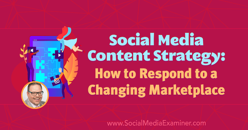 Strategija vsebine družabnih medijev: kako se odzvati na spreminjajočo se tržnico z vpogledi Jaya Baerja v podcast Social Media Marketing.