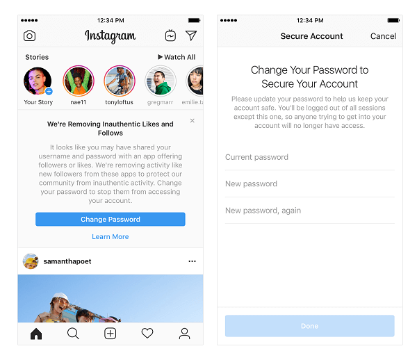 Instagram je napovedal, da bo za povečanje njihove priljubljenosti začel odstranjevati nepristne všečke, sledi in komentarje iz računov s pomočjo programov in botov drugih proizvajalcev.