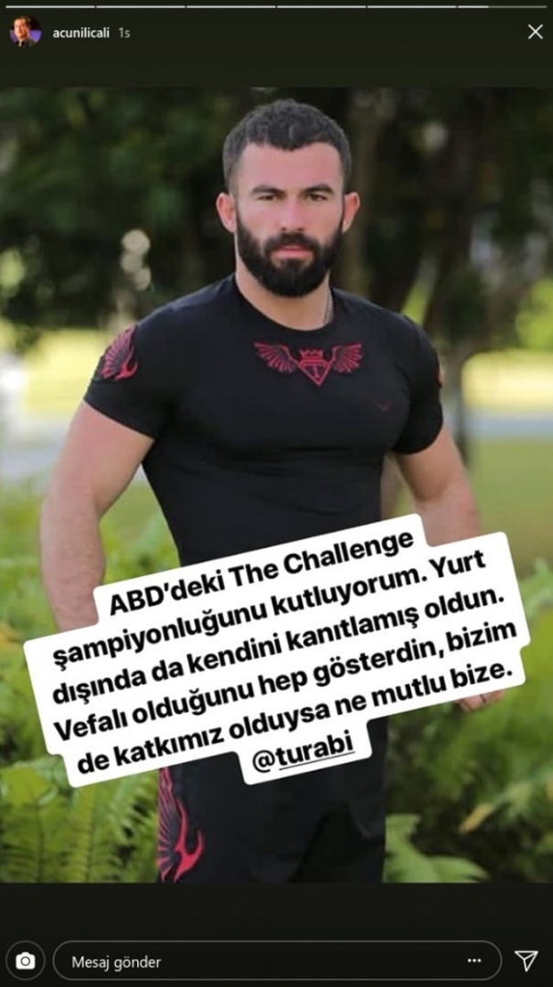 Praznovalno sporočilo Acun Ilıcalı Turabiju!