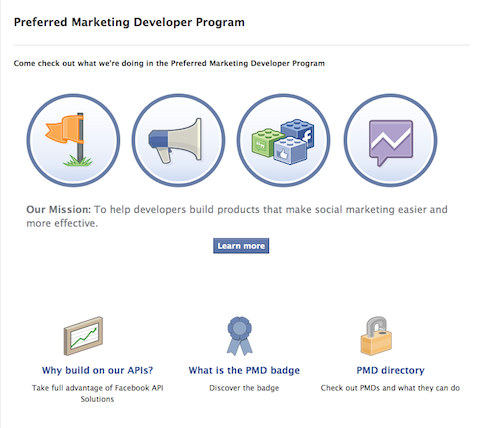 facebook prednostni program za razvijanje trženja