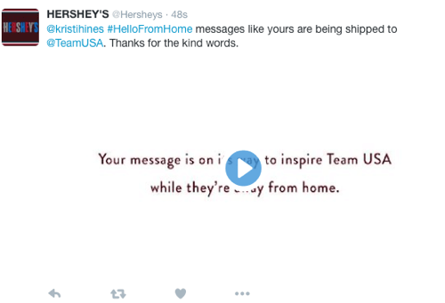 hersheys twitter pogovorni oglas