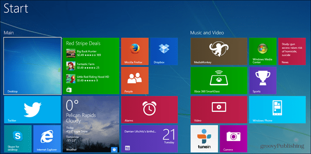 Kako narediti varnostno kopijo in ponastaviti začetni zaslon sistema Windows 8.1